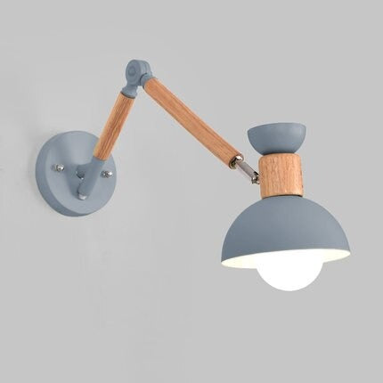 Applique Murale Articulée Bois Bleue