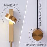 Applique Murale Minimaliste Ajustable