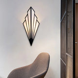 Applique Murale Noir Art Déco Éventail