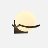 Applique Murale Opaline Vintage Noire