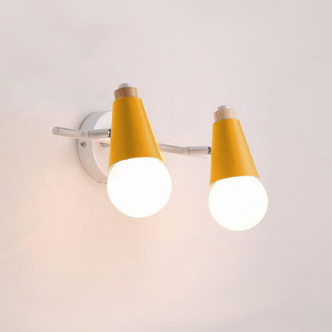 Applique Murale Double Orientable Jaune