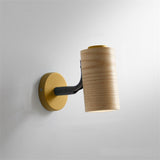 Applique Murale Scandinave Bois Originale Jaune