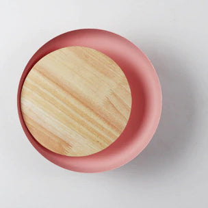 Applique Murale Scandinave Bois Ronde Rose