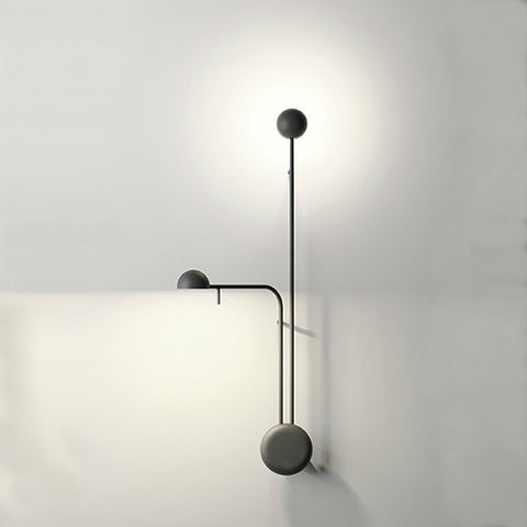 Applique Murale Scandinave Noire Moderne Double