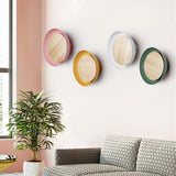 Appliques Murales Scandinaves Bois Rondes Salon