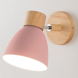 Petite Applique Murale Bois Métal Rose