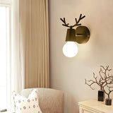 Applique Murale Bois Cerf Noire