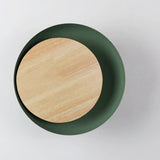 Applique Murale Scandinave Bois Ronde Verte