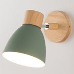 Petite Applique Murale Bois Métal Verte